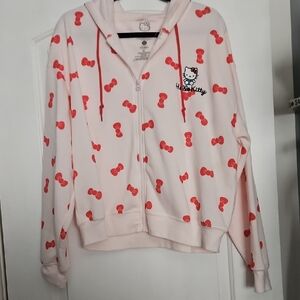 Hello Kitty Zip Front  Sweashirt